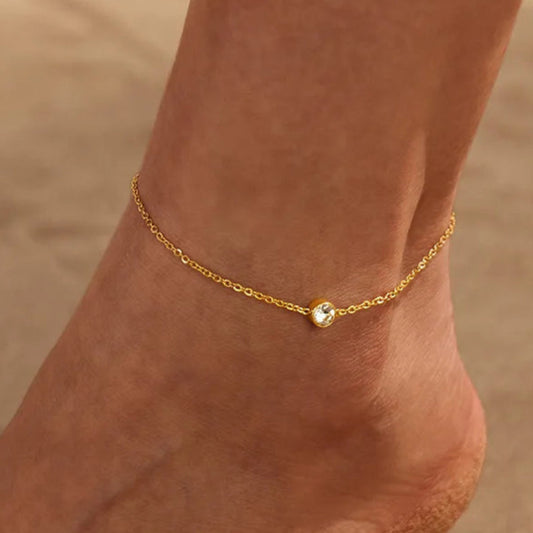Eternal Solitaire Anklet || DV114