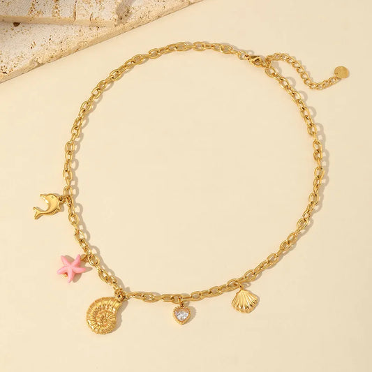 Sea You Soon Charm Necklace || DV94