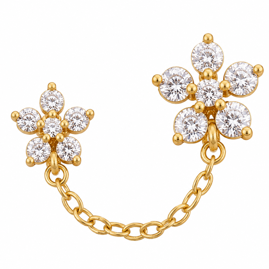 Bloom Chain Earrings || DV522