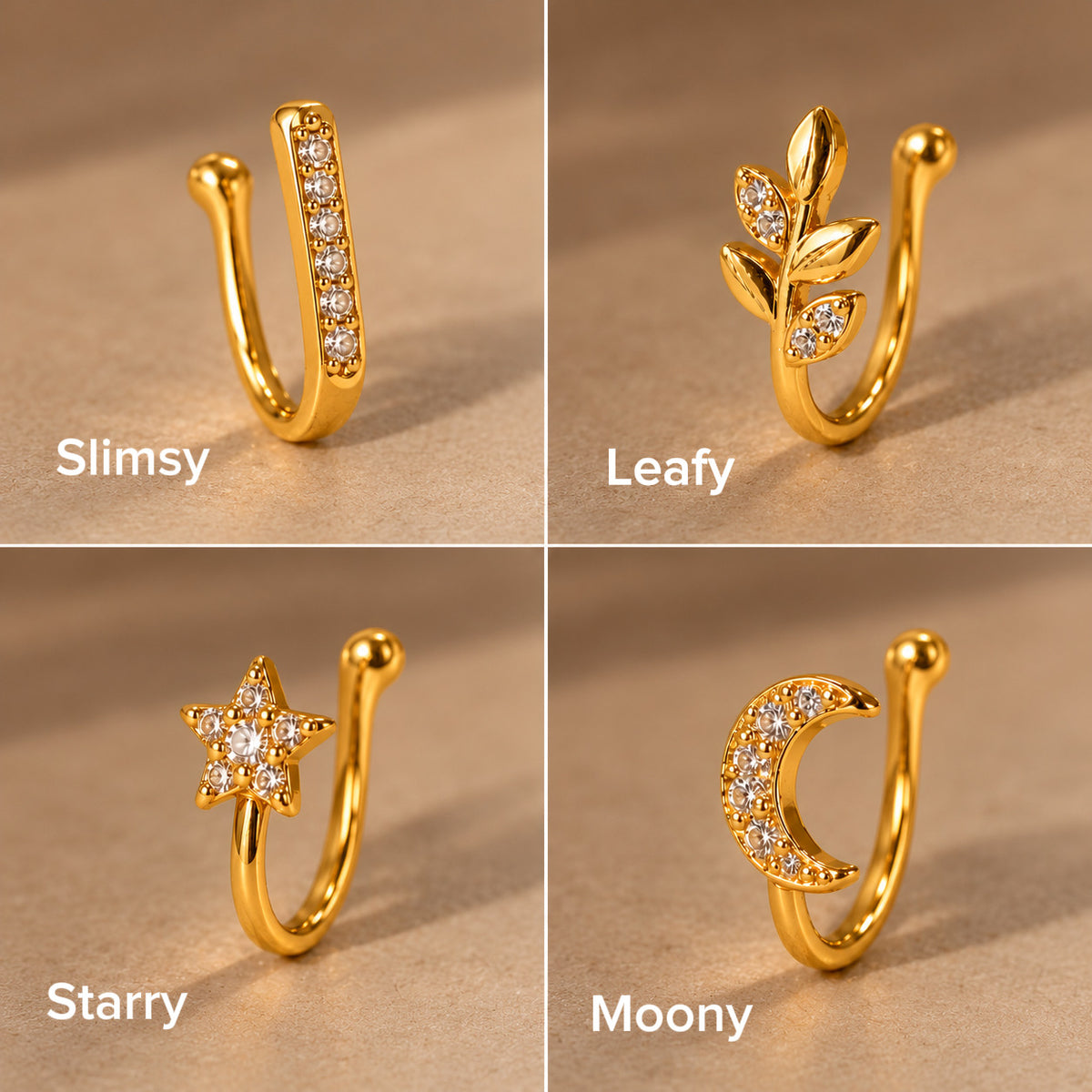 Non-Piercing Nose Pin || DV551