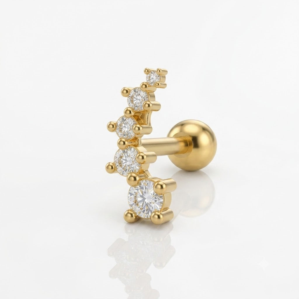 Twinkle Curve Stud || DV518