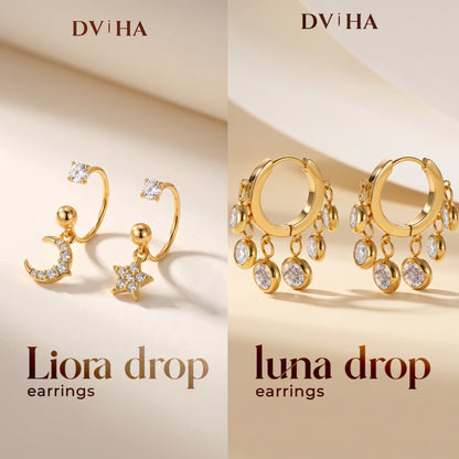 Liora & Luna  Drop Earrings Combo