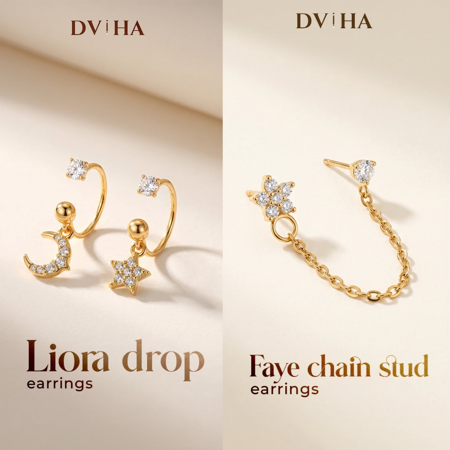 Liora & Faye Earrings Combo (Pair of Each) || DV511