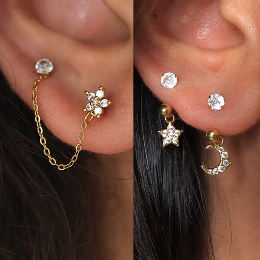 Liora & Faye Earrings Combo (Pair of Each)