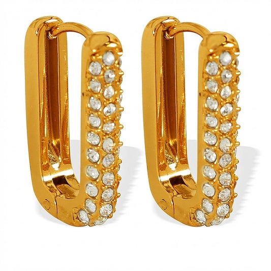 Vibrant Gemstone Huggie Hoops  || DV02