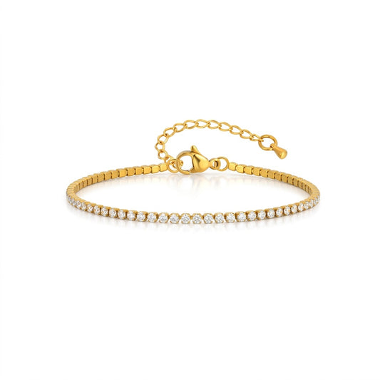 Tennis Bracelet 2mm sized stones  || DV409